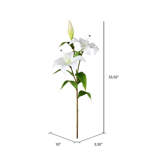 White Lily Spray